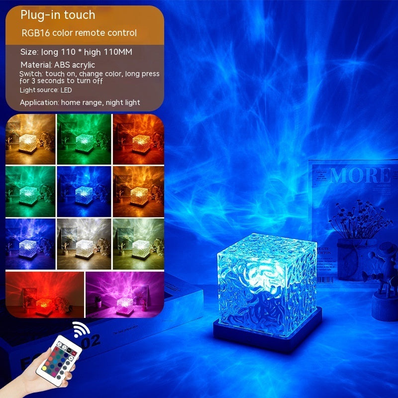 LUMÈRA The Ripple ambient lamp showing 16-color LED modes for living room decor