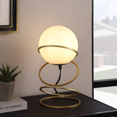 LUMÈRA The Glow lamp on desk with warm white LED illumination at night